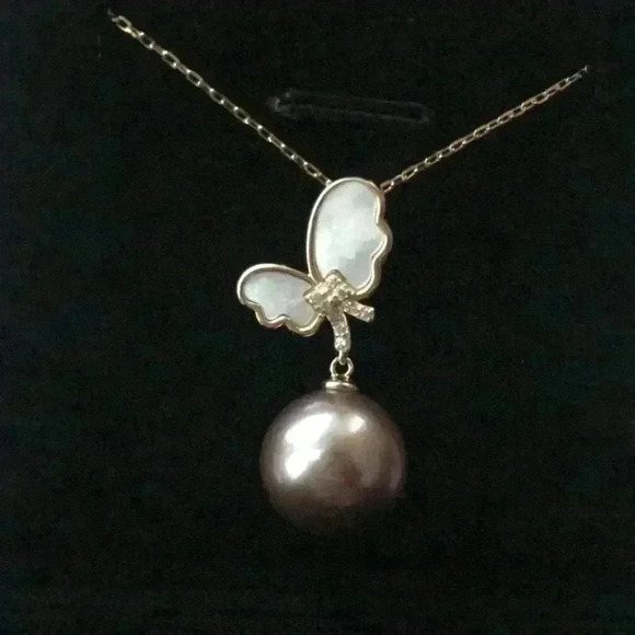 Custom Made 12mm Genuine Pearl Necklace - Picture 9 of 13